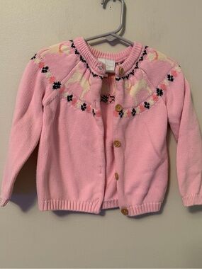 Little English Pink Dog Cardigan